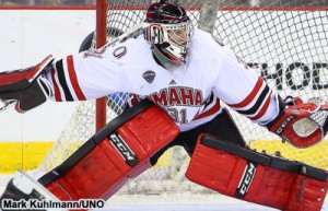Nebraska Omaha goaltender Ryan Massa